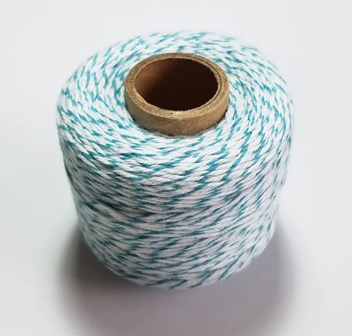 dark blue Хлопок веревка 150 м/рулон пекарь шпагат макраме тонкий шнур, веревка нить для украшения свадьбы Подарочная упаковка DIY - Цвет: dark blue