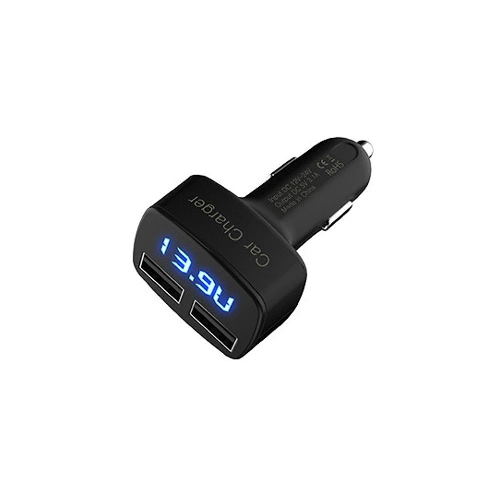 4 в 1 двойной USB интерфейс автомобильный комплект зарядное устройство термометр