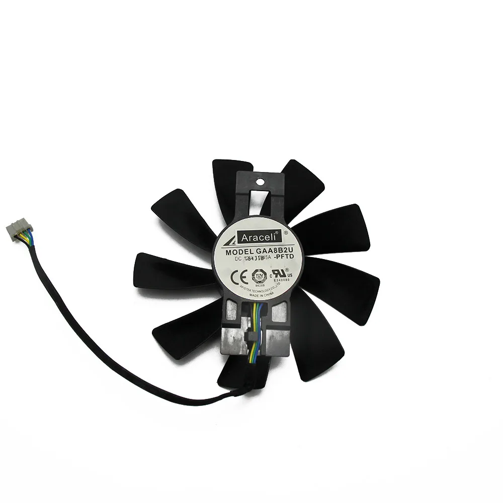 1 шт. 100 мм DC 12 В 0.45A для GAA8B2U POWERCOLOR Radeon RX470 RX480 RX 470 480 4GB Red Dragon V2 вентиляторы для Охлаждения видеокарты