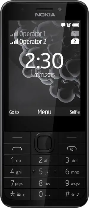 Nokia 230 разблокированный GSM 2," Dual SIM 2MP 360P одноядерный дешевый мобильный телефон Восстановленный мобильный телефон