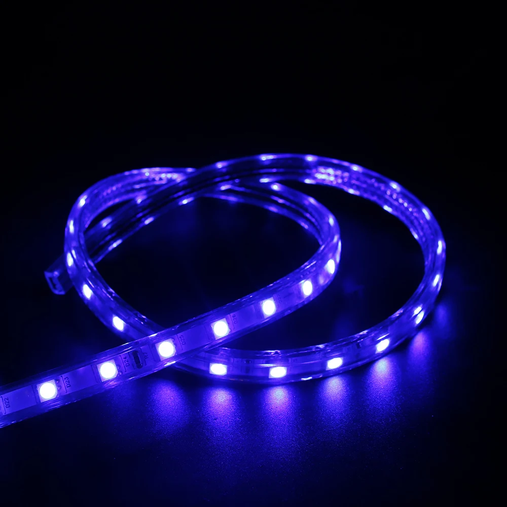 Гибкий светодиодный светильник SMD 5050 220 В перем. Тока 1 м/2 м/3 М/4 м/5 м/6 м/7 м/8 м/9 м/10