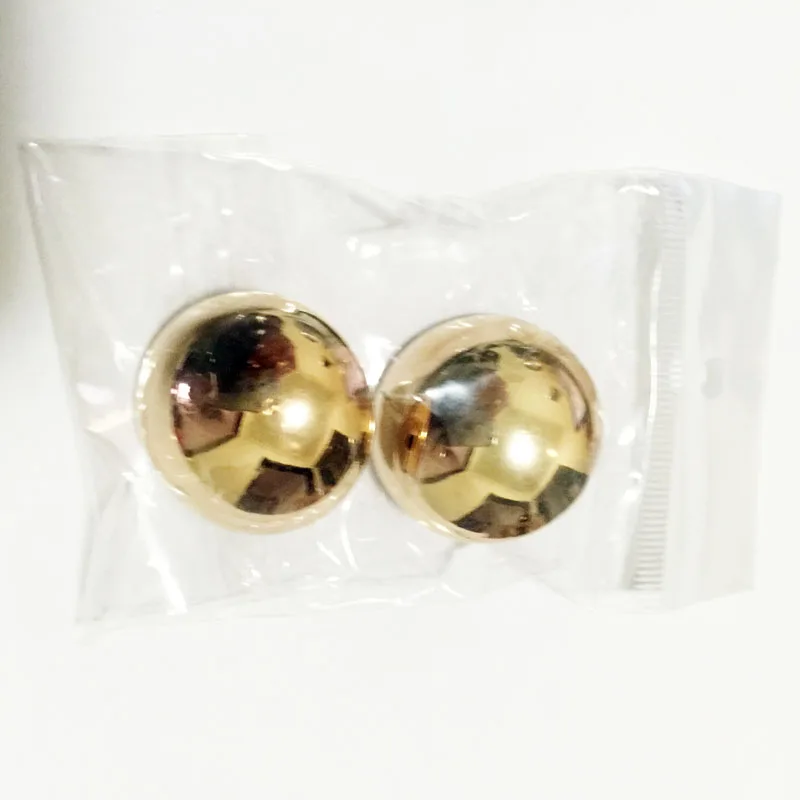 Высокое качество большой металлический кулон на кнопках серьги с подвеской