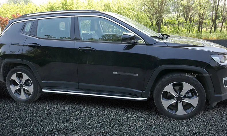 Боковая сторона шаг nerf бар Беговая доска для Jeep Compass-, алюминиевый сплав+ ABS, Азиатский. Горячая в Китае