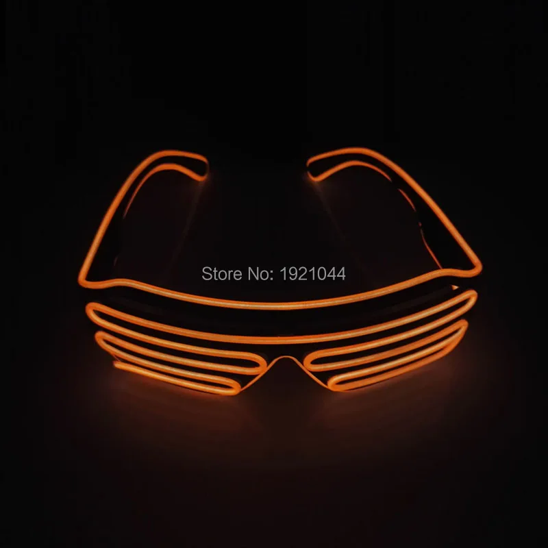 Горячая Распродажа модные неоновые светящисветильник очки с электропроводом