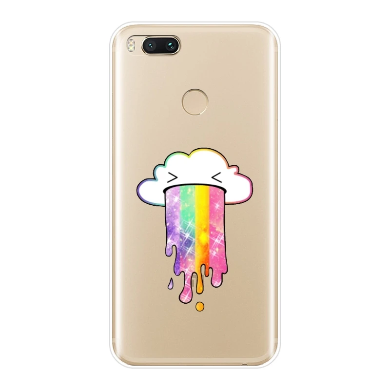 Чехол для телефона Xiaomi MI A1 A2 Lite Mi5 Mi6 Mi8 Cloud Rainbow силиконовый мягкий чехол накладка Mi