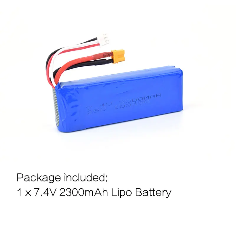 Оригинальный перезаряжаемый аккумулятор MJX Bugs B3 7 4 V 2300mAh 25C Li-po с разъемом XT30