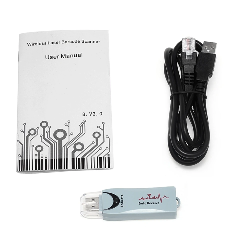 Zadscan BP8150RD Беспроводной USB 2.0 сканер штрих-кода ручной reader для ПК Поддержка IOS/Mac OS