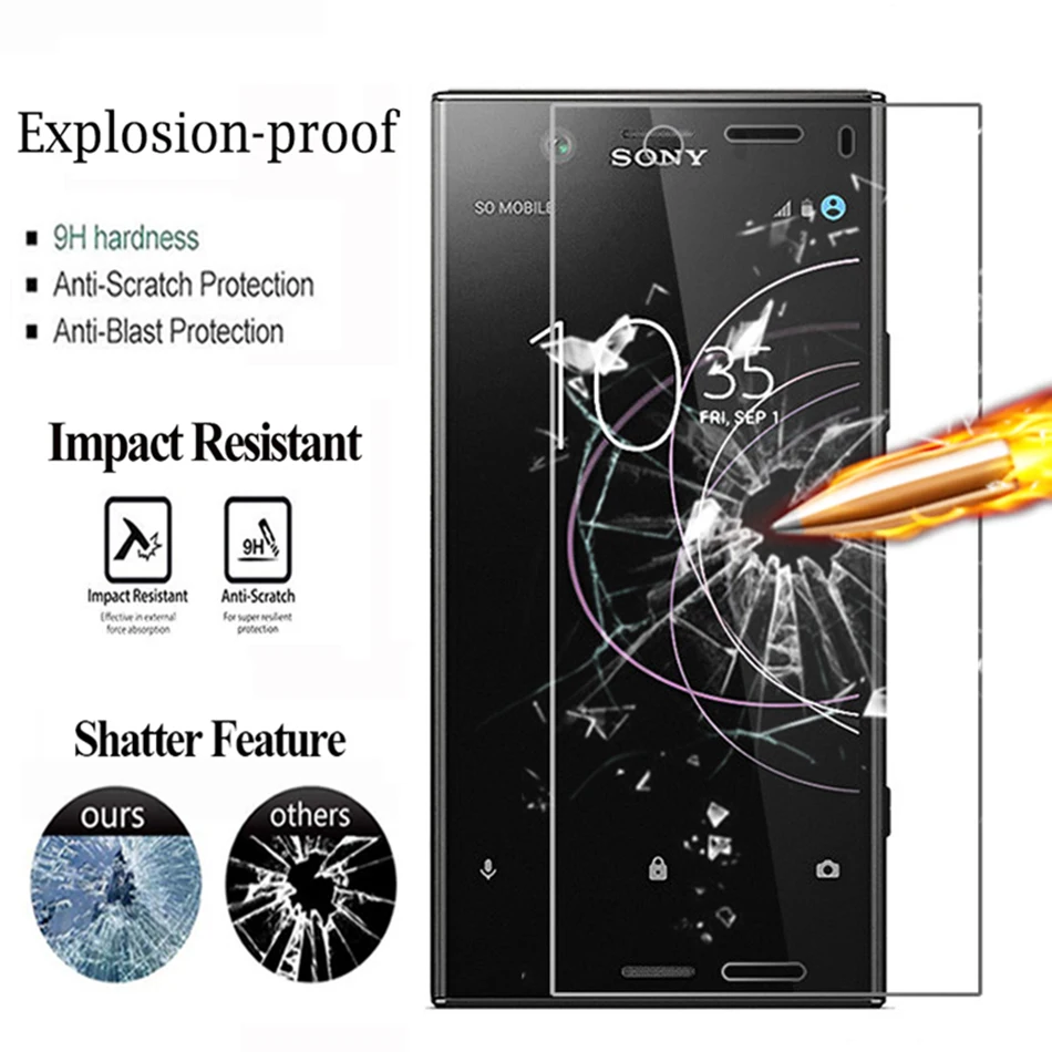 2 шт. для Sony Xperia X защита экрана на XA XA1 XA2 Ultra Plus защитная пленка из закаленного