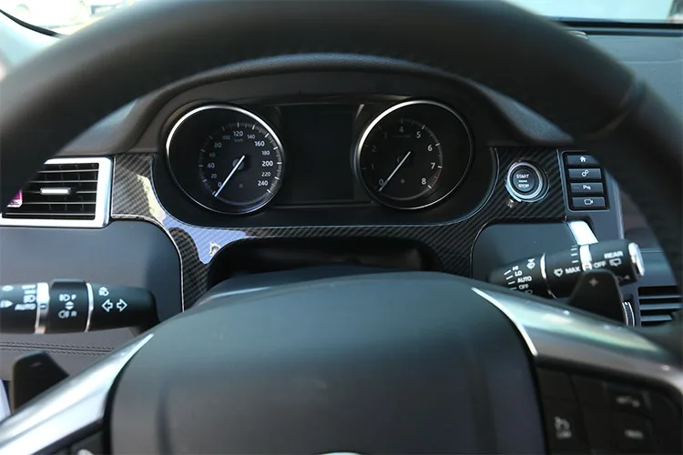 Декоративный чехол на руль из АБС-углеволокна отделка для Land Rover Discovery Sport 2015 2016 2017