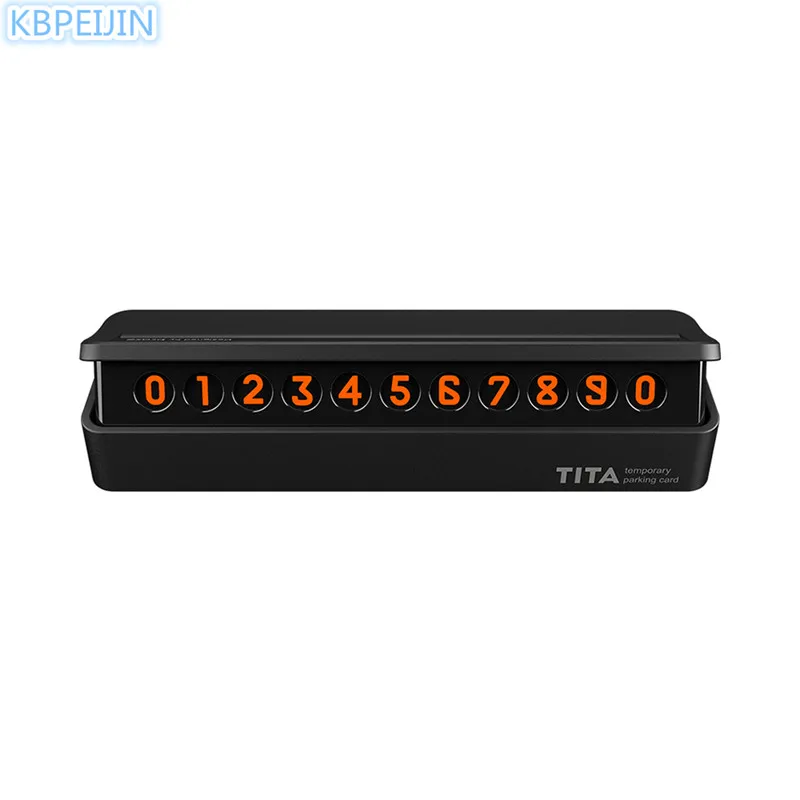 Автомобильный стиль автомобильная Временная парковочная карта ящик пластина