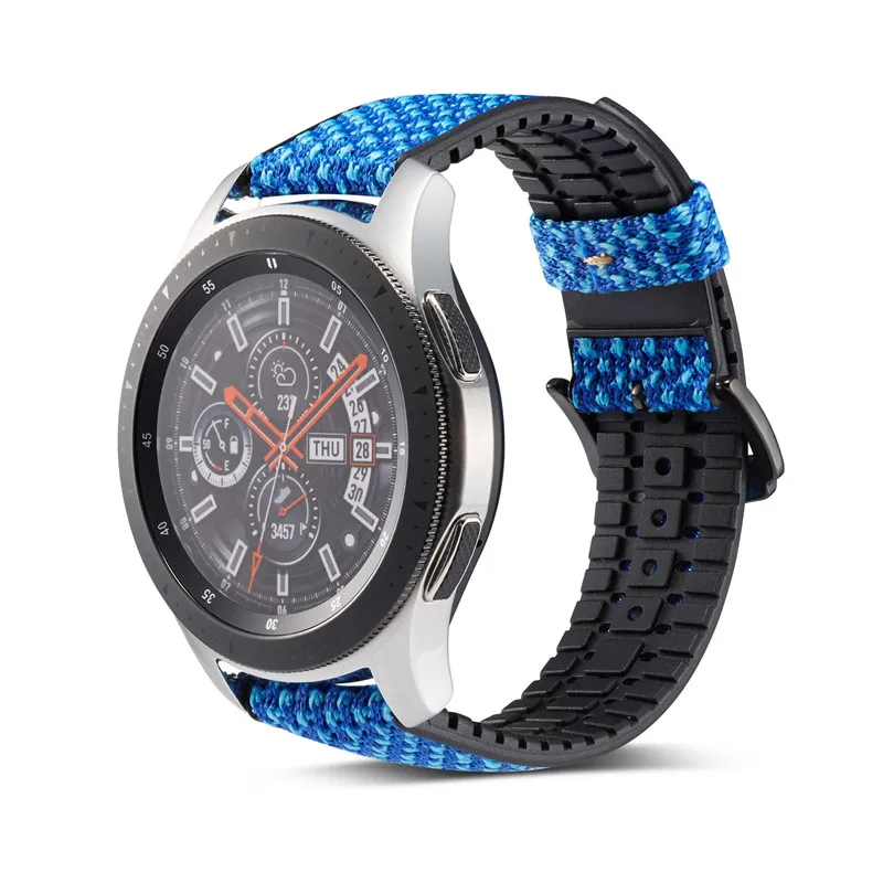 Силиконовый ремешок для Samsung Gear s3 s2 Sport Frontier браслет Galaxy watch 46/42 мм Huami Amazfit bip часов