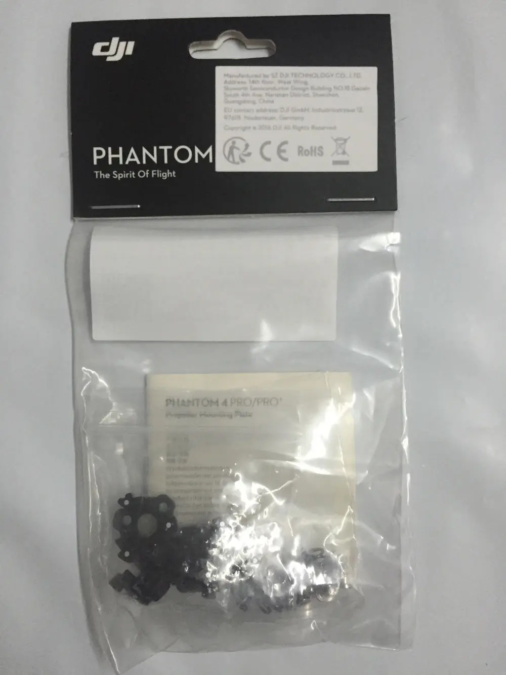 Оригинальная Монтажная пластина DJI Phantom 4 Pro деталь 122 пропеллер (2CW + 2CCW) обсидиан