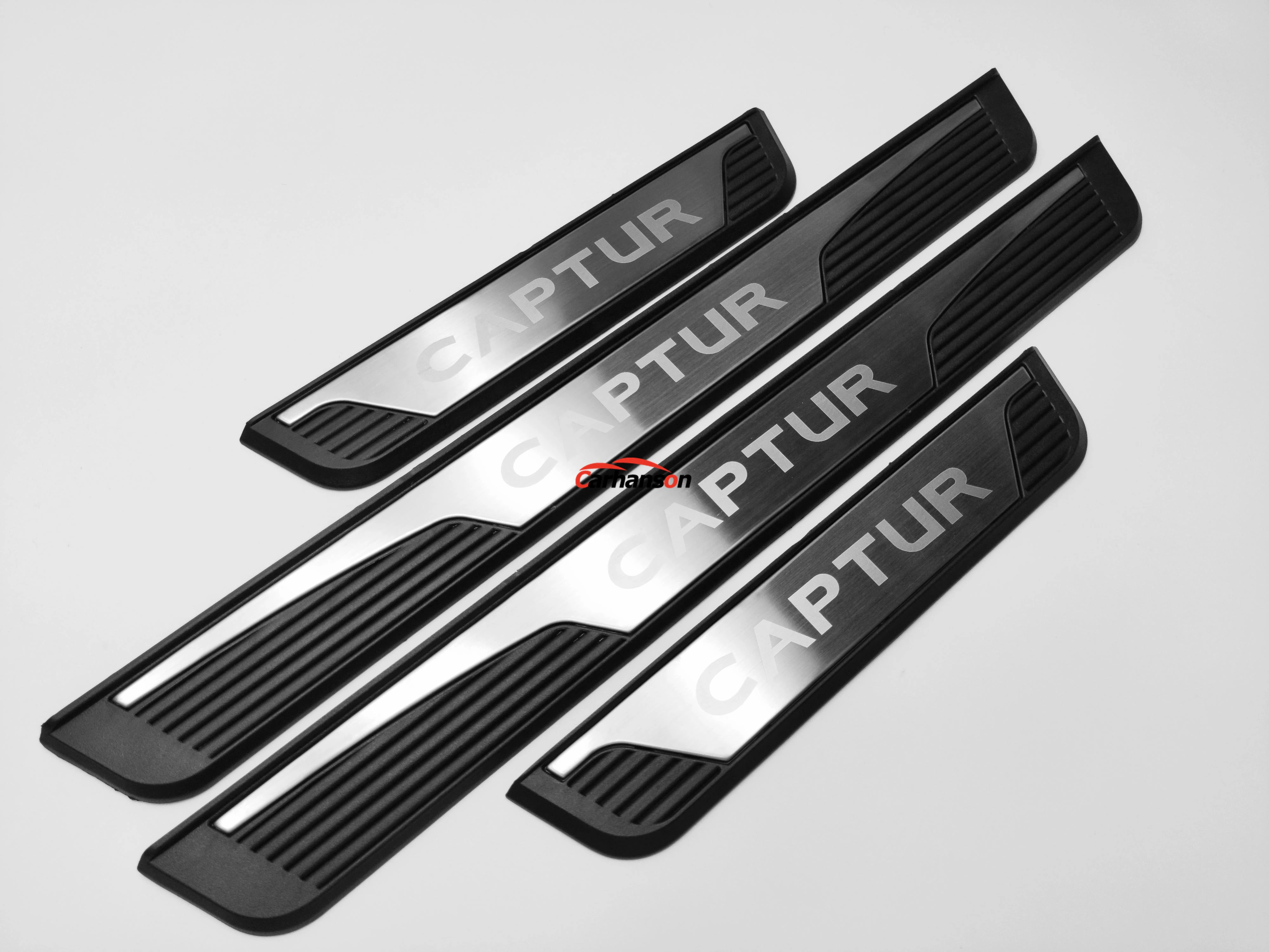 

For Accessories Renault Captur 2015 2019 Door Sill Trims Scuff Plate Door Entry Guards Protectives Auto Sticker Car Styling 4pcs