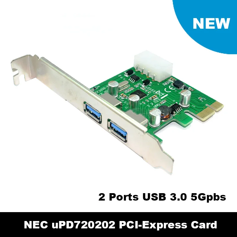 En-Labs 2 порта PCIE PCI-e к USB 3 0 Расширительная карта usb-хаб контроллер экспресс-адаптер