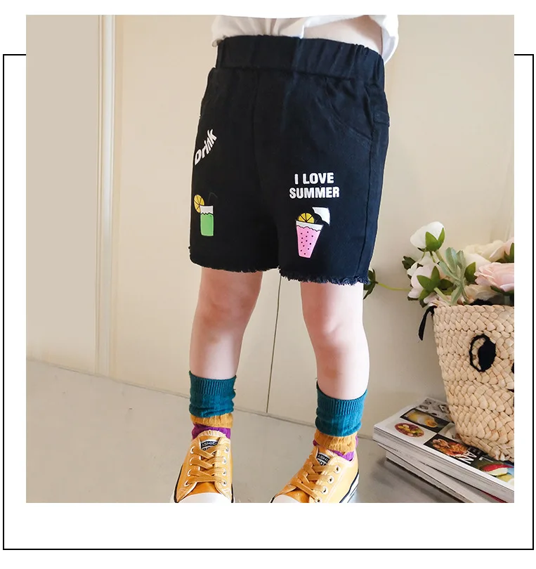 2019 летнее платье для маленьких девочек Шорты штаны детей из мультфильма