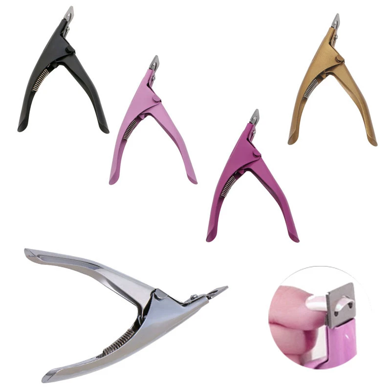 Машинка для стрижки акриловых накладных ногтей из нержавеющей стали|cutter clipper|trimmer