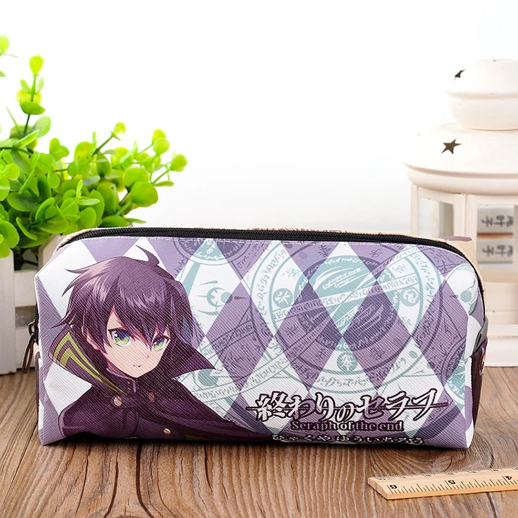 

Seraph of the End Owari no Serafu Yuichiro Hyakuya Mikaela Hyakuya Cosplay Student Pen Bag Pencil Case Cosmetic Storage Bag Gift