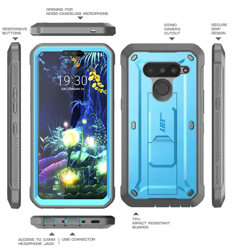 Чехол SUPCASE для LG V50/LG V50 ThinQ 5G Case UB Pro сверхмощная прочная кобура для всего тела со встроенным протектором экрана