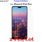 2 шт.лот для Huawei P20 Pro закаленное стекло 9H 2.5D Премиум Защитная пленка для экрана Huawei P20pro 6,1