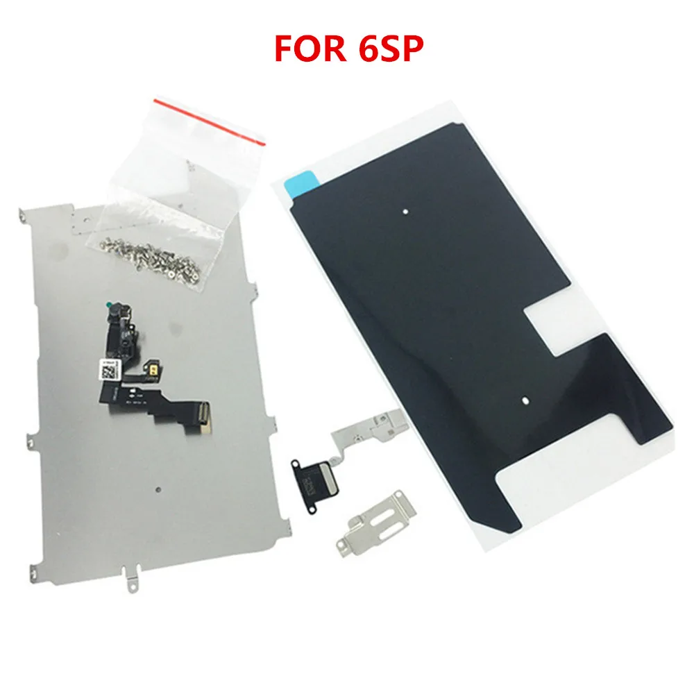 ЖК-экран для iPhone 5G 6 6S 7 PLUS 8 8P металлические маленькие части Защитная крышка ушной динамик фронтальная камера с гибким креплением кабель