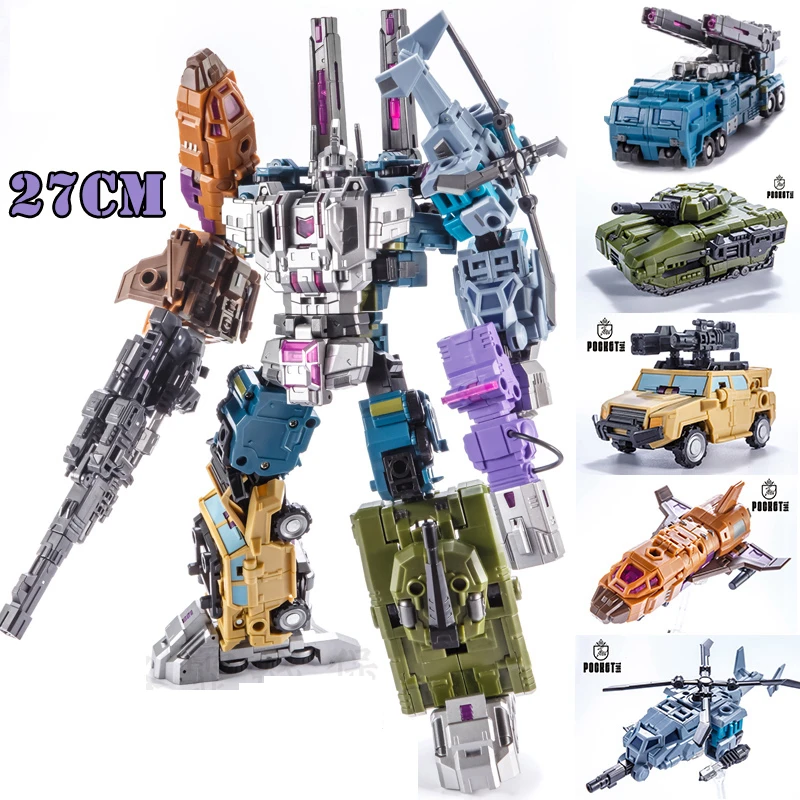 Преобразования Bruticus 5 в 1 G1 PT05 PT 05 больших размеров 27 см Аниме Фигурки Робот