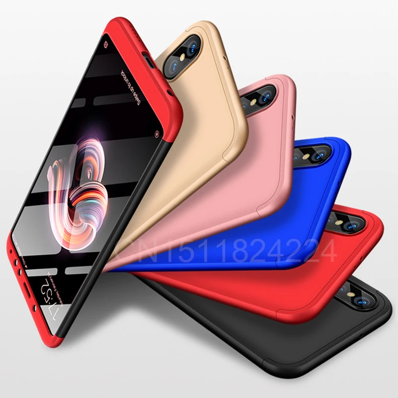 Чехол с полной защитой 360 для Xiaomi Redmi Note 5 Global Plus жесткий матовый защитный чехол 4X