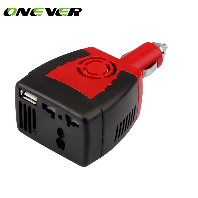 

Onever Inverter 12v 110v 150W Power Inverter DC To AC 12V To 110V Car Voltage Converter Automobiles Inversor with USB Charger