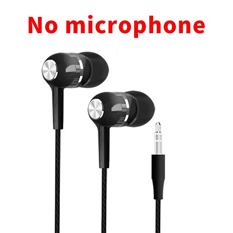 Black--No microphone VPB S12 спортивные наушники,, проводные, супер бас, 3,5 мм, трещины, красочные, гарнитура, вкладыши с микрофоном, свободные руки для samsung - Цвет: Black--No microphone
