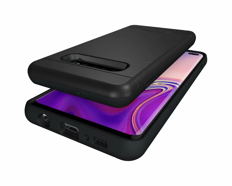 Чехол для samsung Galaxy S10 S9 S8 Note 10 Plus S7 edge, ударопрочный чехол из ТПУ, прочный Чехол-броня для A3 A5 A7 A8, Чехол для карт