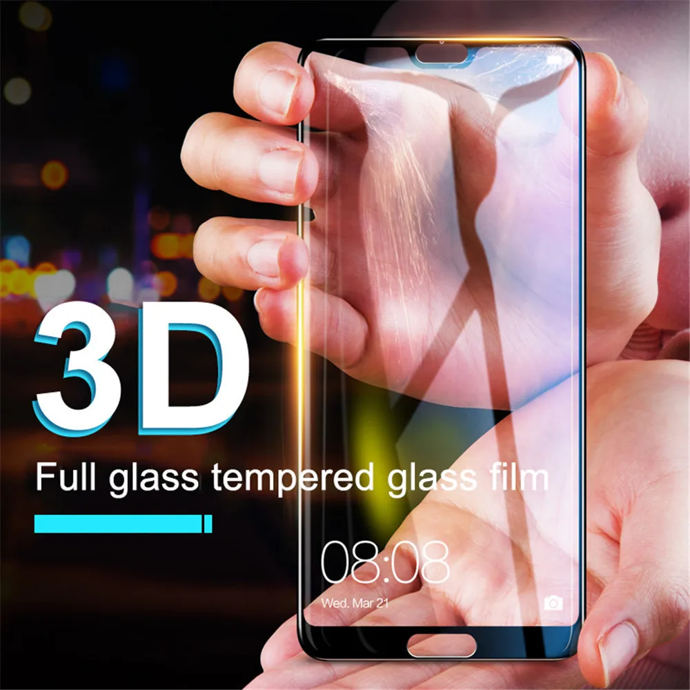 Улучшенное защитное закаленное стекло 9H с полным покрытием для Huawei Honor 8C 8X 8A 9 10 Lite