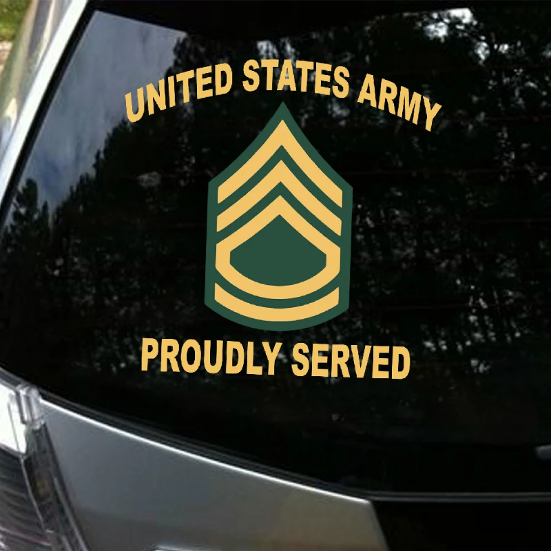Алиавто авто Стайлинг армии США гордо Обслуживаемая Автомобильная наклейка и