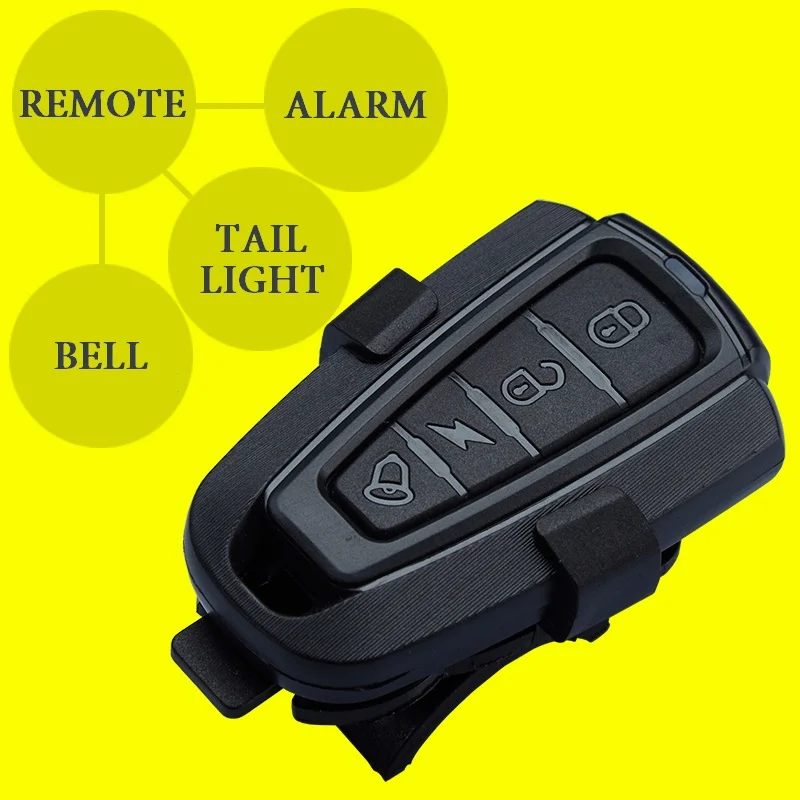 Беспроводной Противоугонный задсветильник для велосипеда с дистанционным