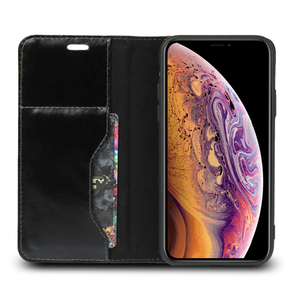 Классический чехол LUCKBUY из натуральной кожи с полным покрытием для Apple iPhone X XR XS MAX
