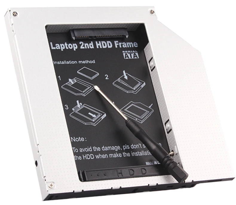 Корпус для второго жесткого диска 12 7 мм IDE SATA 2 5 &quotSSD корпус HP DELL ASUS ACER TOSHIBA SAMSUNG LENOVO