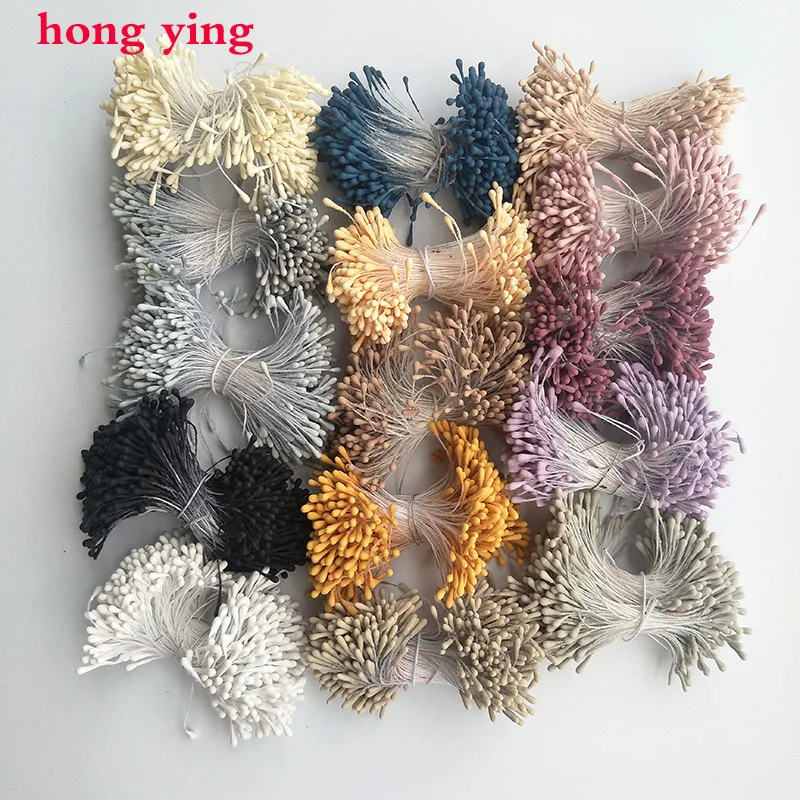 360 PCS Artificial Flower Double Heads Stamen Pearlized For Craft Cards Cakes Decoration Floral DIY Wreath Accessories | Дом и сад