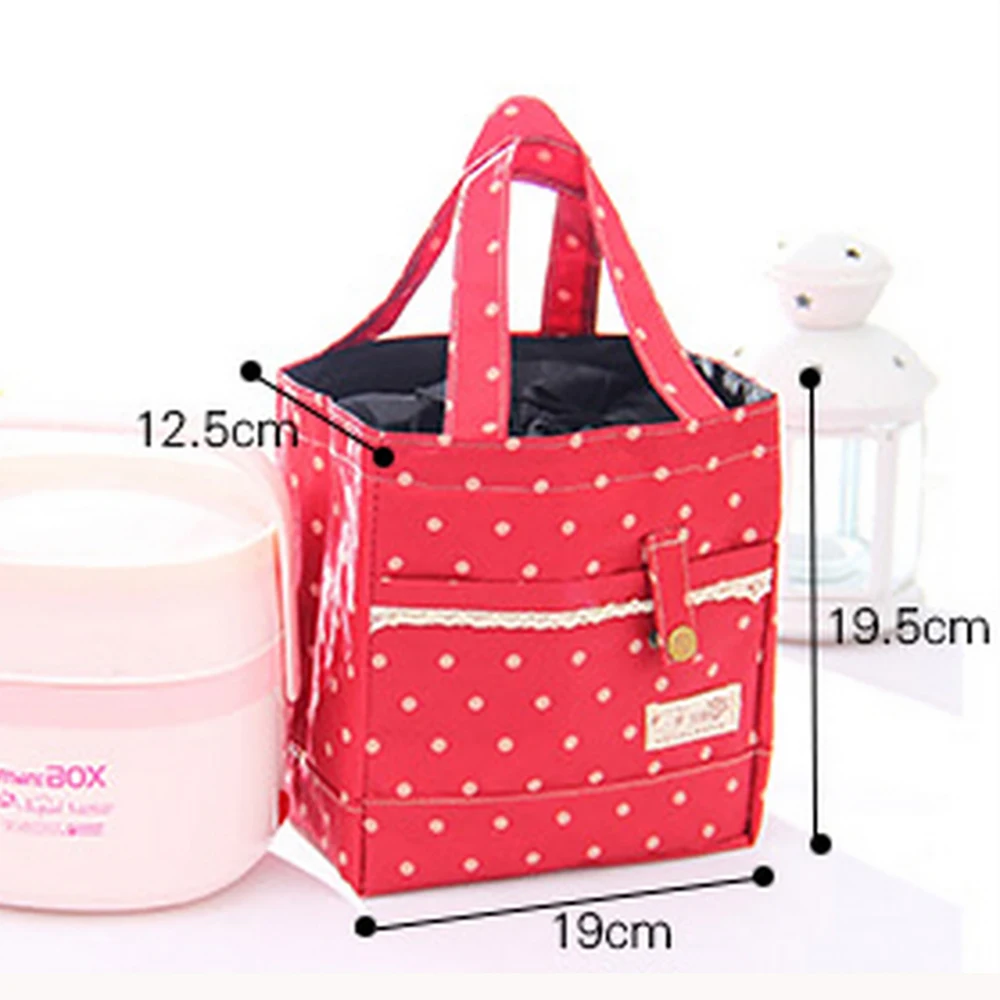 Portable Lace Thermal Insulated Lunch Box Tote Cooler Bag Bento Pouch Food Storage Container Girl Women Picnic 38 | Дом и сад