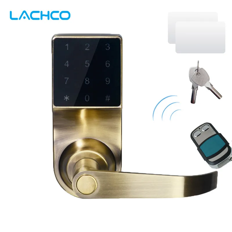 Умный электронный дверной замок LACHCO с цифровой клавиатурой дистанционным