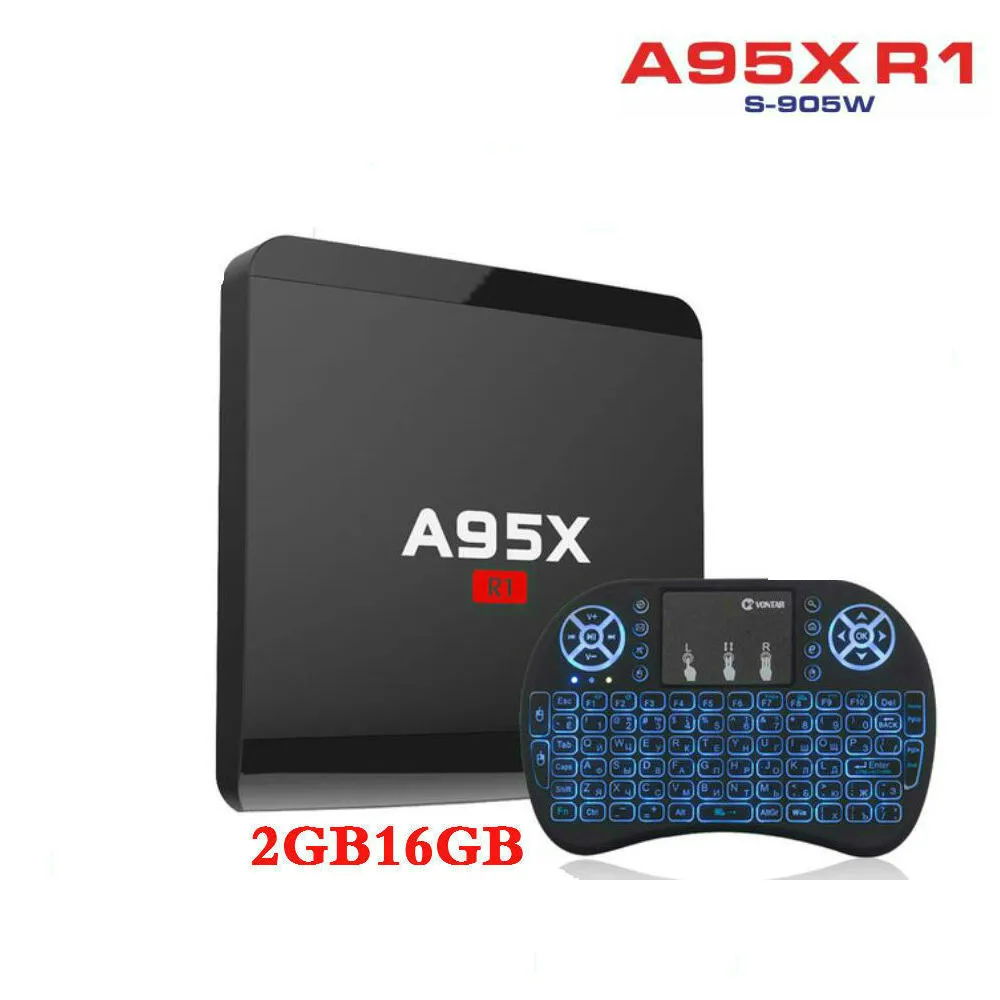 ТВ приставка OLOEY A95X R1 Android 7 1 2G/16G 1G/8G четырехъядерный S905W смарт медиаплеер H.265 Miracast