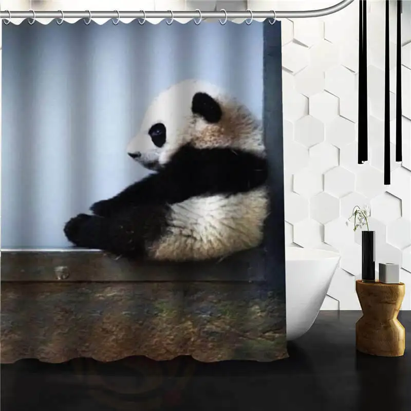 Занавеска для душа в виде милой панды на заказ креативная занавеска из