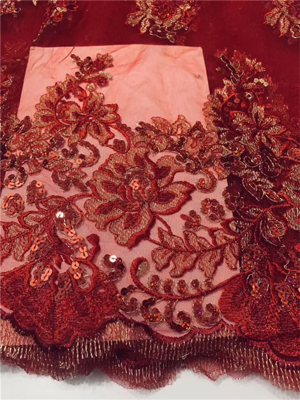 Цветочный стиль с блестками Африканское искусственное кружево золотые блестки