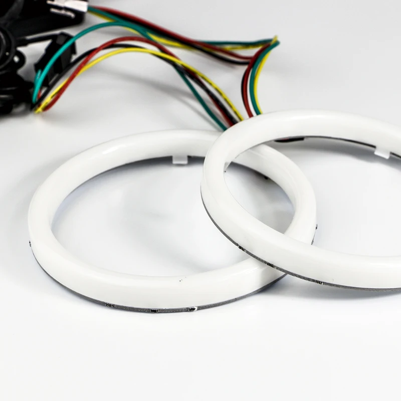 Хлопок RGB ангельские глазки 4 шт./лот Halo кольца Ангел глаз фар автомобиля
