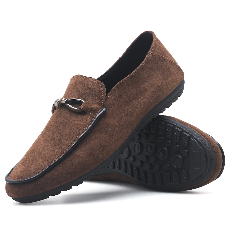 Summer Breathable Moccasins Men Loafers Business Shoes Male Flats Flock Metal Decoration Casual Boat Walking Driver Footwear XX4 | Обувь
