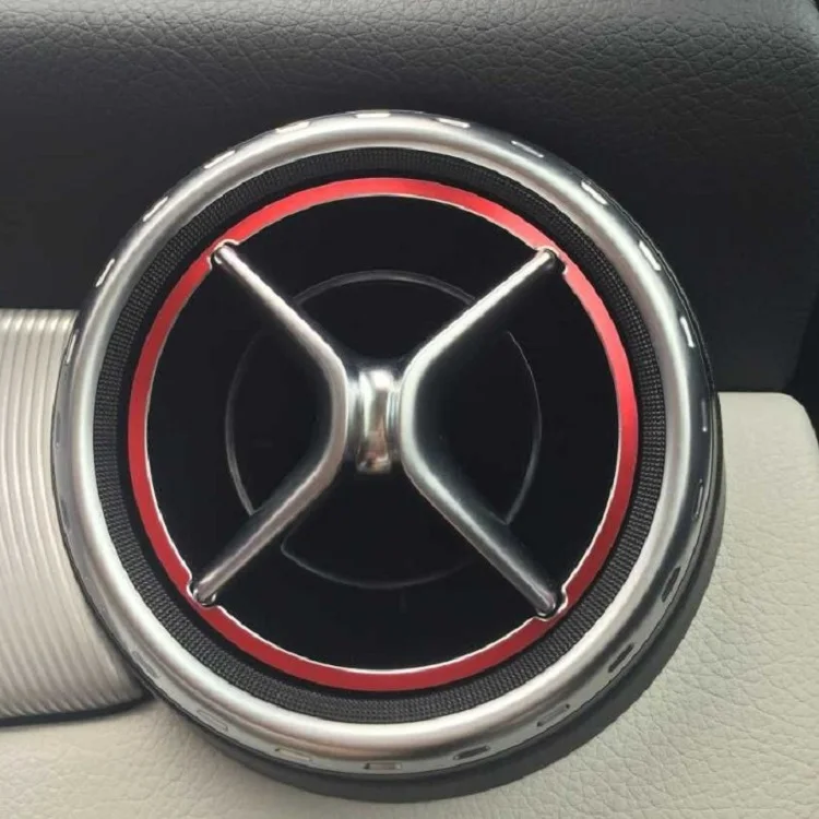 Inner ring Red Angelguoguo для Mercedes Benz A/B/GLA/CLA класс алюминиевый сплав воздушная наклейка на розетку/приборную панель воздушный выход украшение кольцо - Название цвета: Inner ring Red