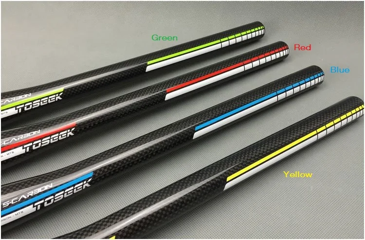 TOSEEK Новый mtb Горный Руль для велосипеда полностью углеродное волокно плоский