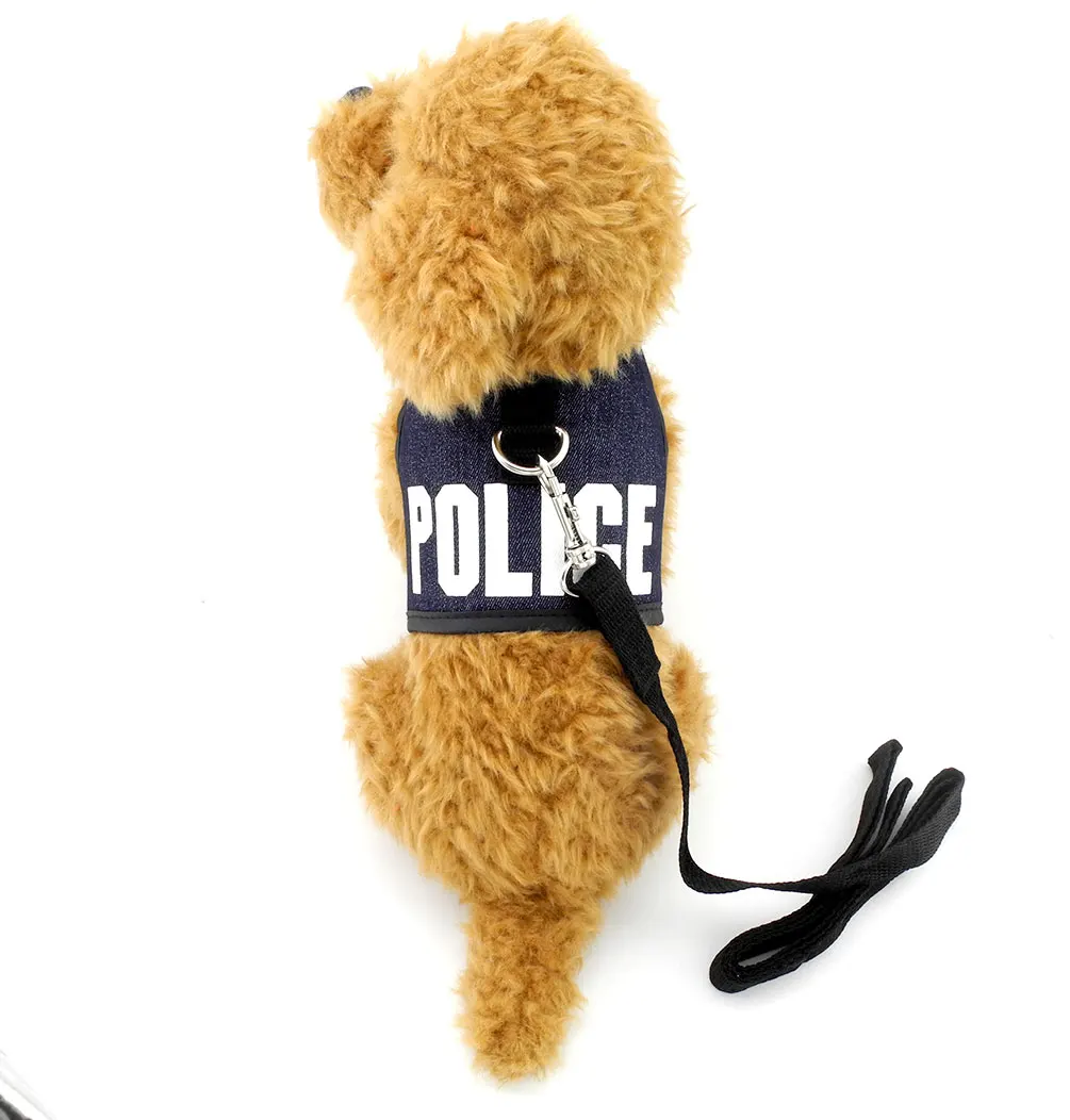 2017 маленькие собаки кошки Жилет Жгут с полицейской буквой поводок Комплект