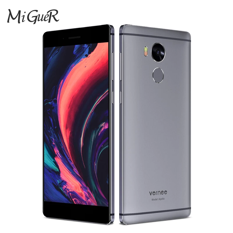 Оригинальный Vernee Apollo мобильного телефона Android7.0 MT6797T Дека Core 4 ГБ + 64 5 Inch21.0MP 8.0MP 3100