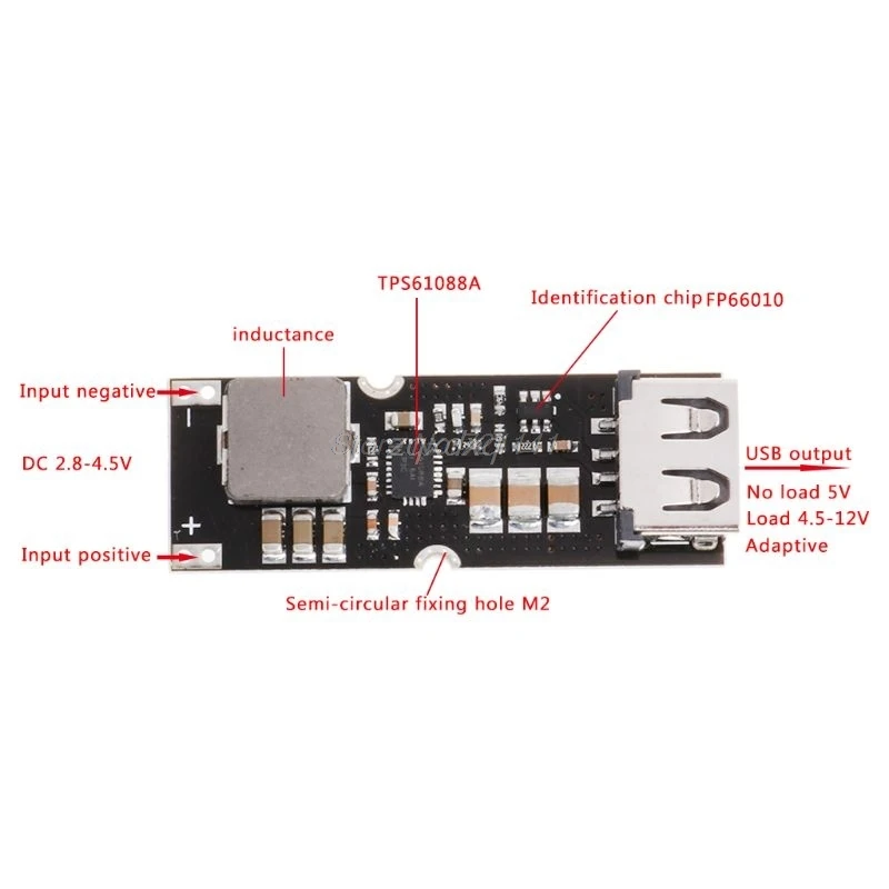 Одноэлементная литиевая батарея Повышающий Модуль питания USB телефон QC Быстрая