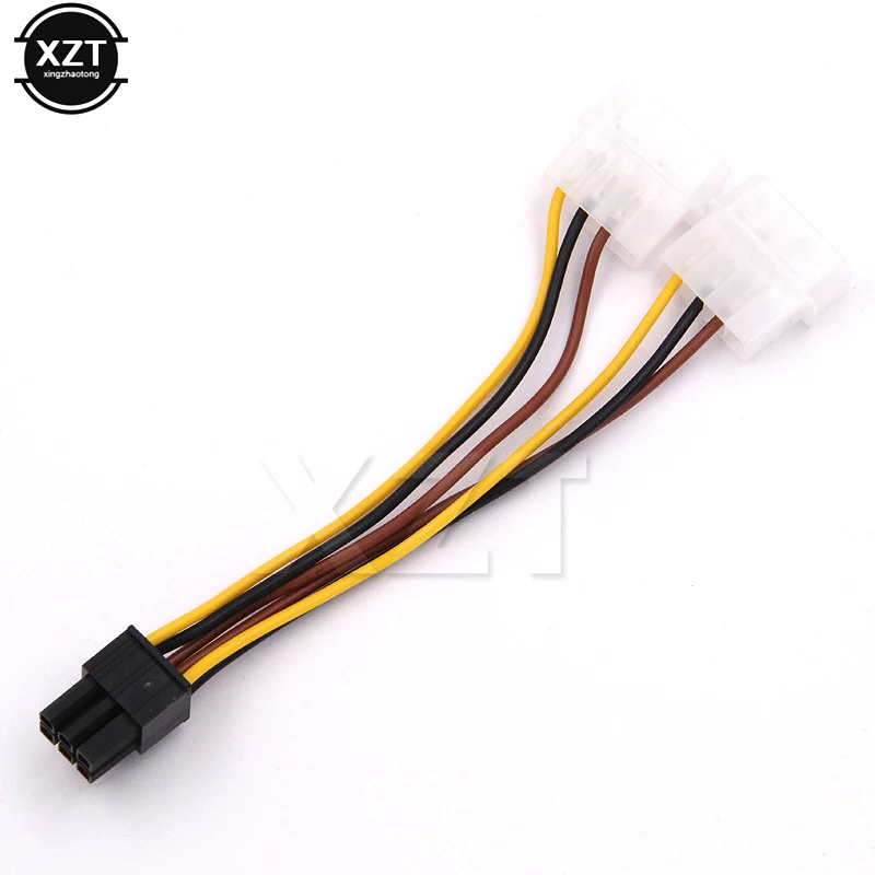 Высококачественный адаптер Molex 4 Pin к PCI E 6 1 шт. переходник Кабельный
