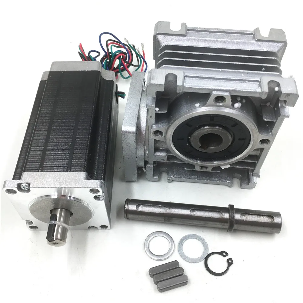 Червь Nema23 27Nm шаговый двигатель передаточное число 15:1 L112mm 4.2A 2ph комплект редуктора