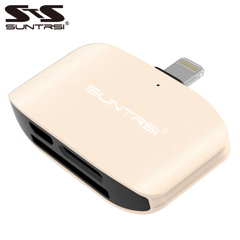 Suntrsi устройство для чтения карт памяти iPhone 5 5S 6s 7 и 8 plus Micro SD TF USB кардридер OTG мини